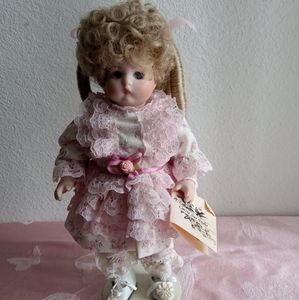 Reproduction Miniature Porcelain Doll Jointed Full Body Just Me 9"